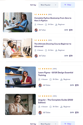 Own your branded app for course listing for a global reach 