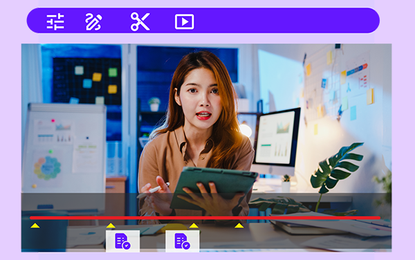 Create advanced learning video content through Interactive Video Editor for quality content