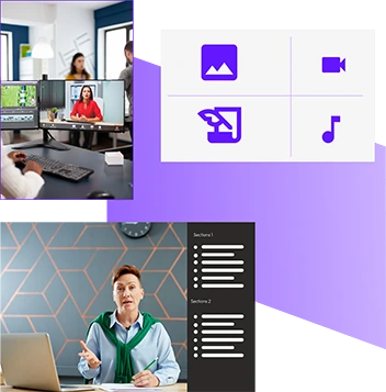 Interactive learning content management system with advanced content authoring tools for better faculty
