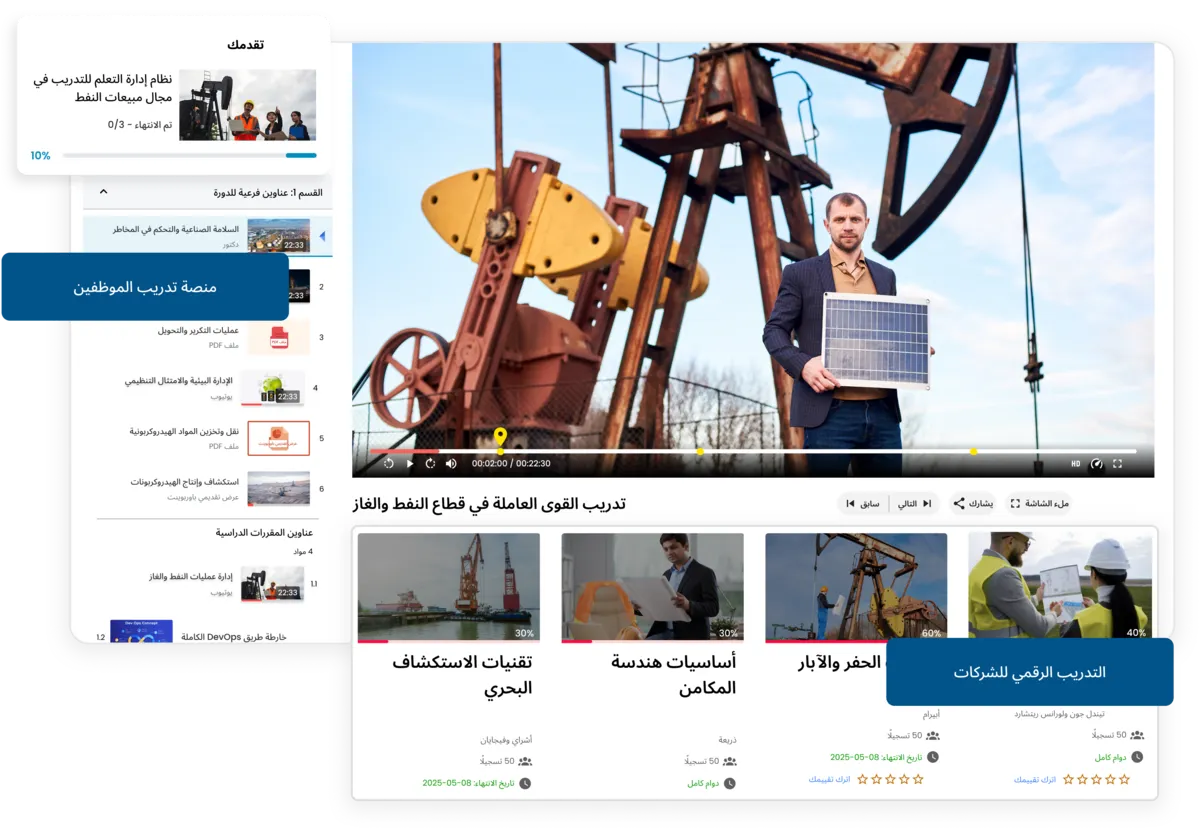 منصة تدريب رقمي للشركات لتطوير مهارات الموظفين وإدارة التعلم