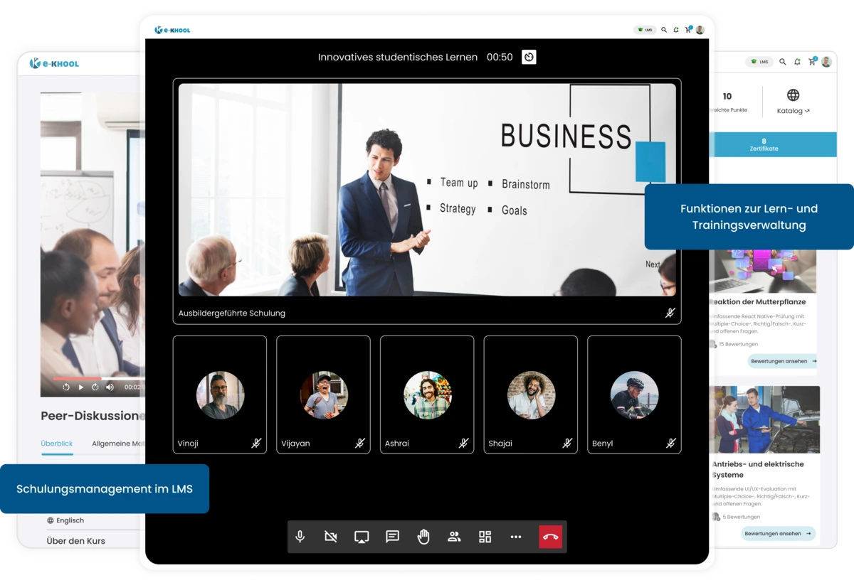 Effiziente Verwaltung von Trainings, Kursen und Lernprozessen