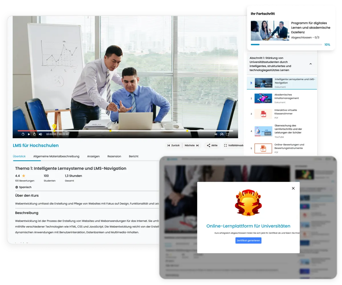 Lernplattform für Studium, Lehre und akademische Weiterbildung