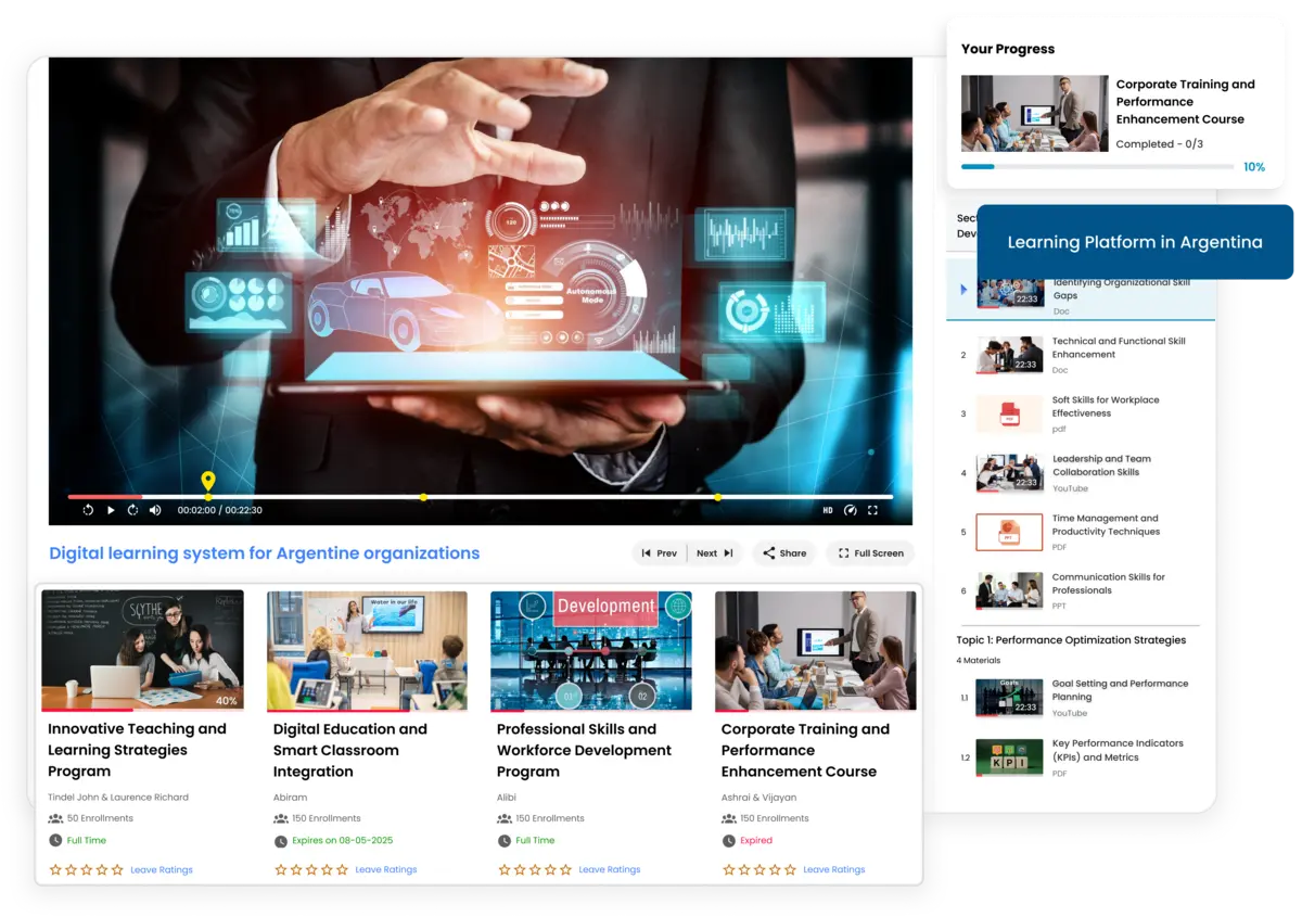 Connected education technology environment in Argentina