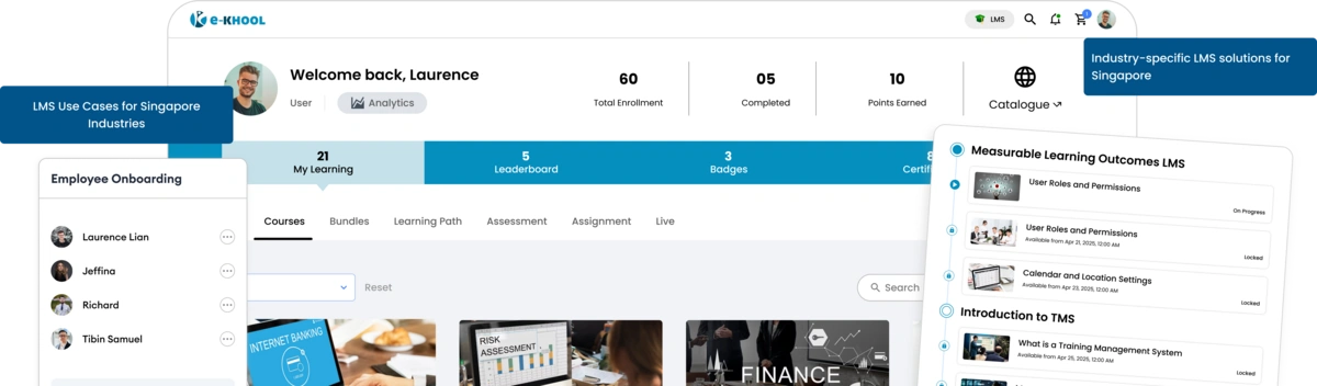 Learning platform use scases for singapore industries