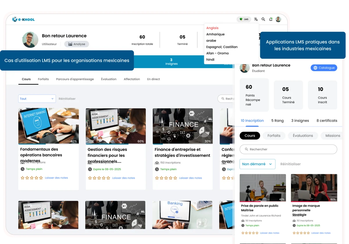 Sistema de gestión aprendizaje para Chile