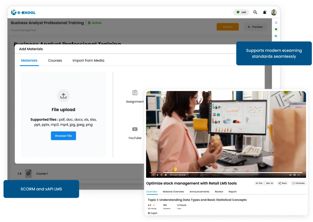 Improve training efficiency and consistency with SCORM compliant learning management system