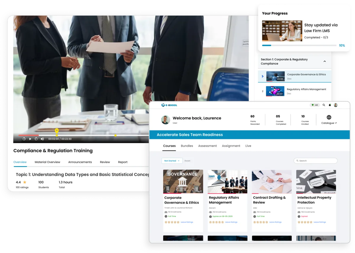 Stay updated on compliance and legal regulations through LMS-based training