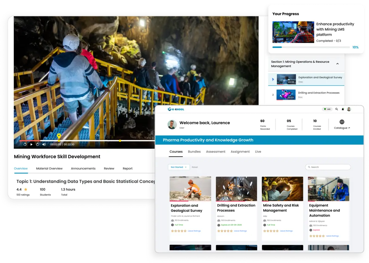 Mining teams trained and empowered using e-KHOOL LMS solutions