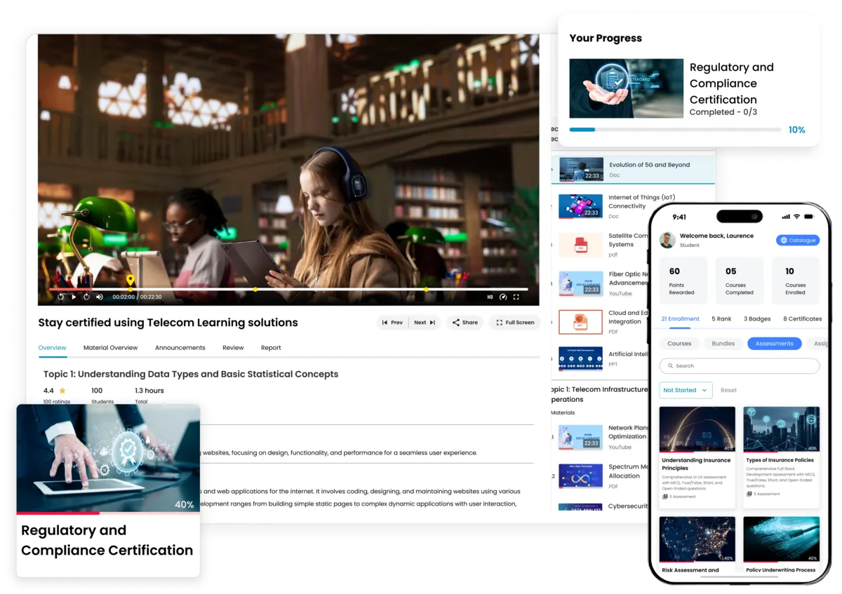 Regulatory and compliance certification programs delivered through e-KHOOL LMS