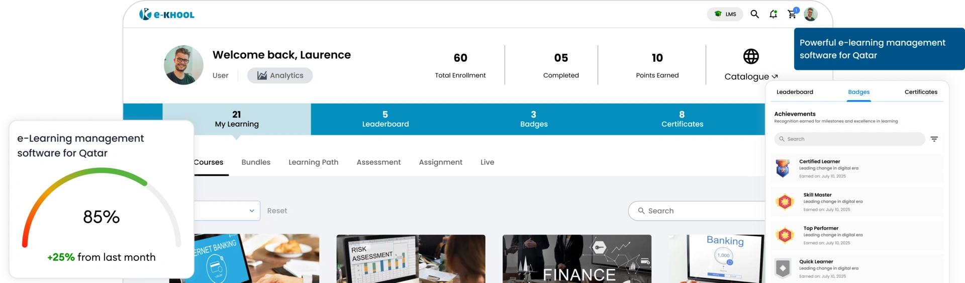 Powerful e-learning management software for Qatar