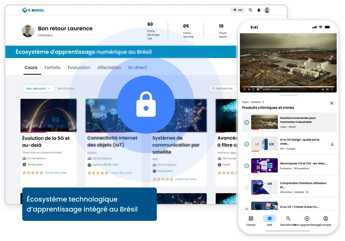 Implementação LMS segura com LGPD e compliance
