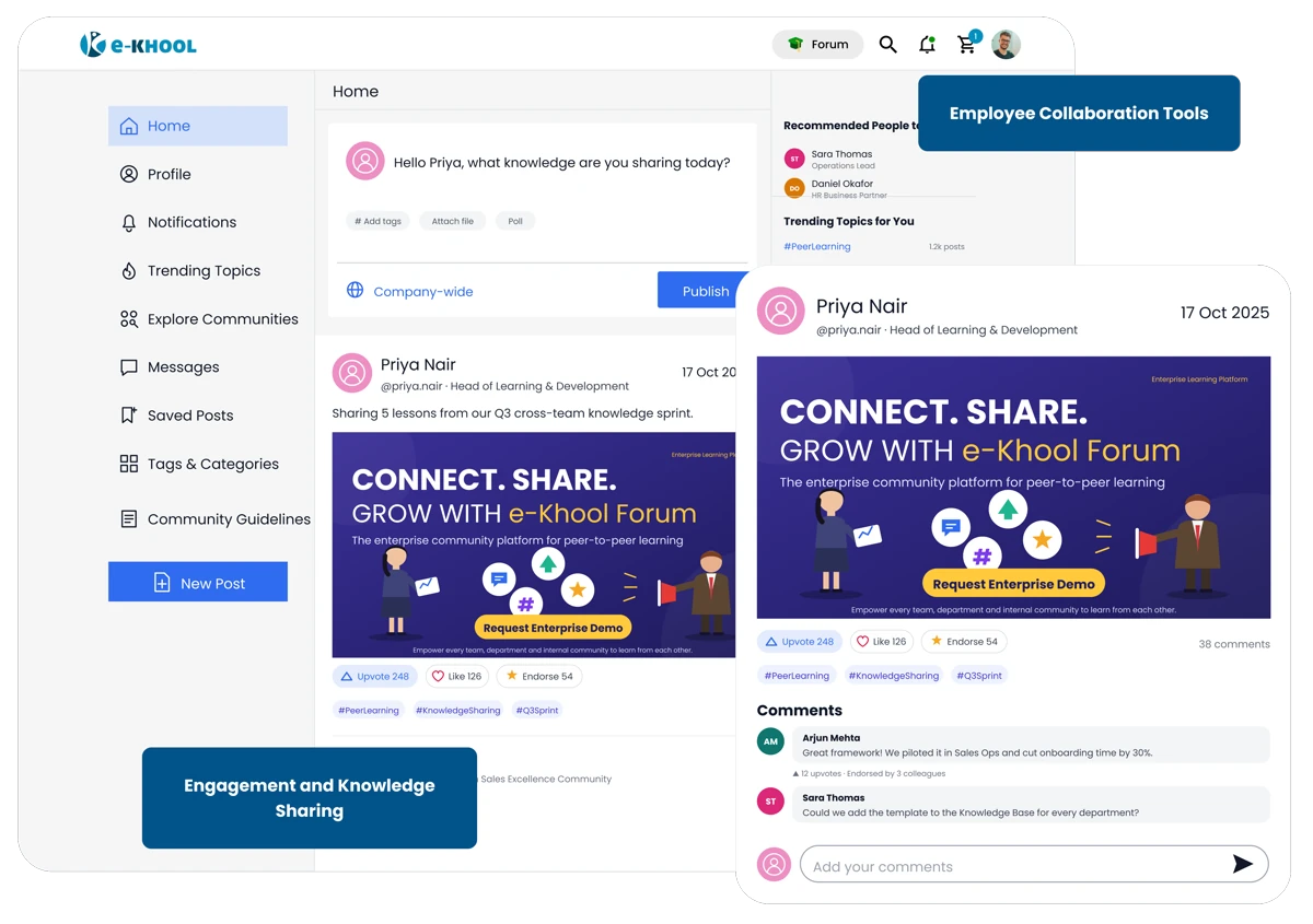 Boost Engagement and Knowledge Sharing