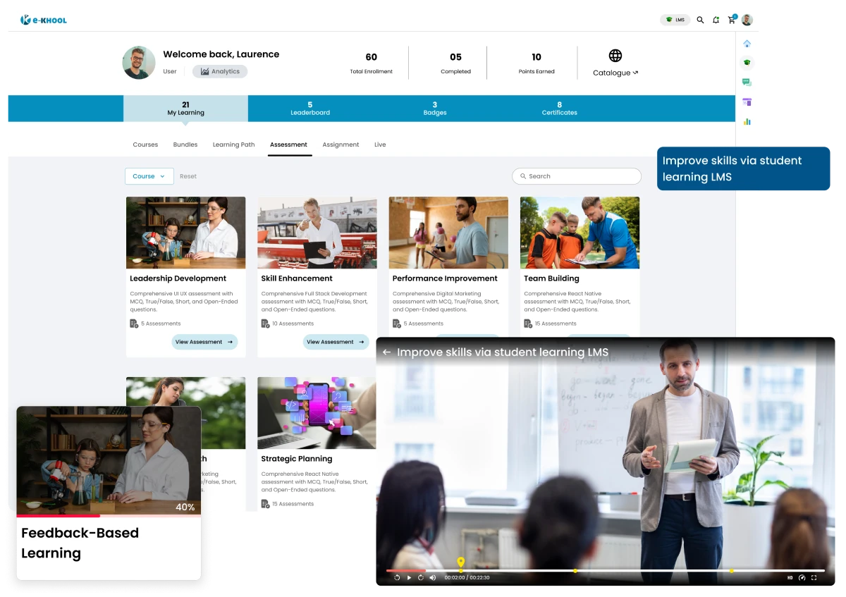 Enhance student learning and training programs through feedback-based teaching methods