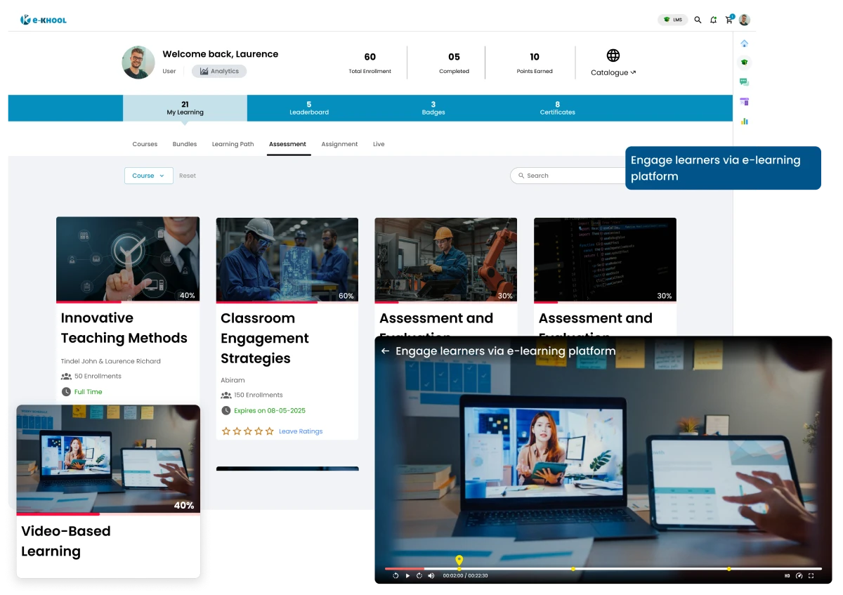 video-based teaching for interactive and engaging learning