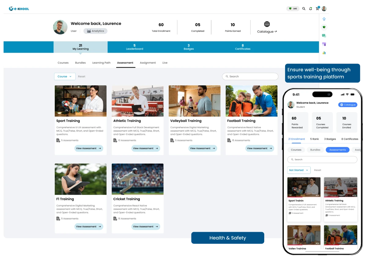Athletes' Health and Safety in Sports Coaching software
