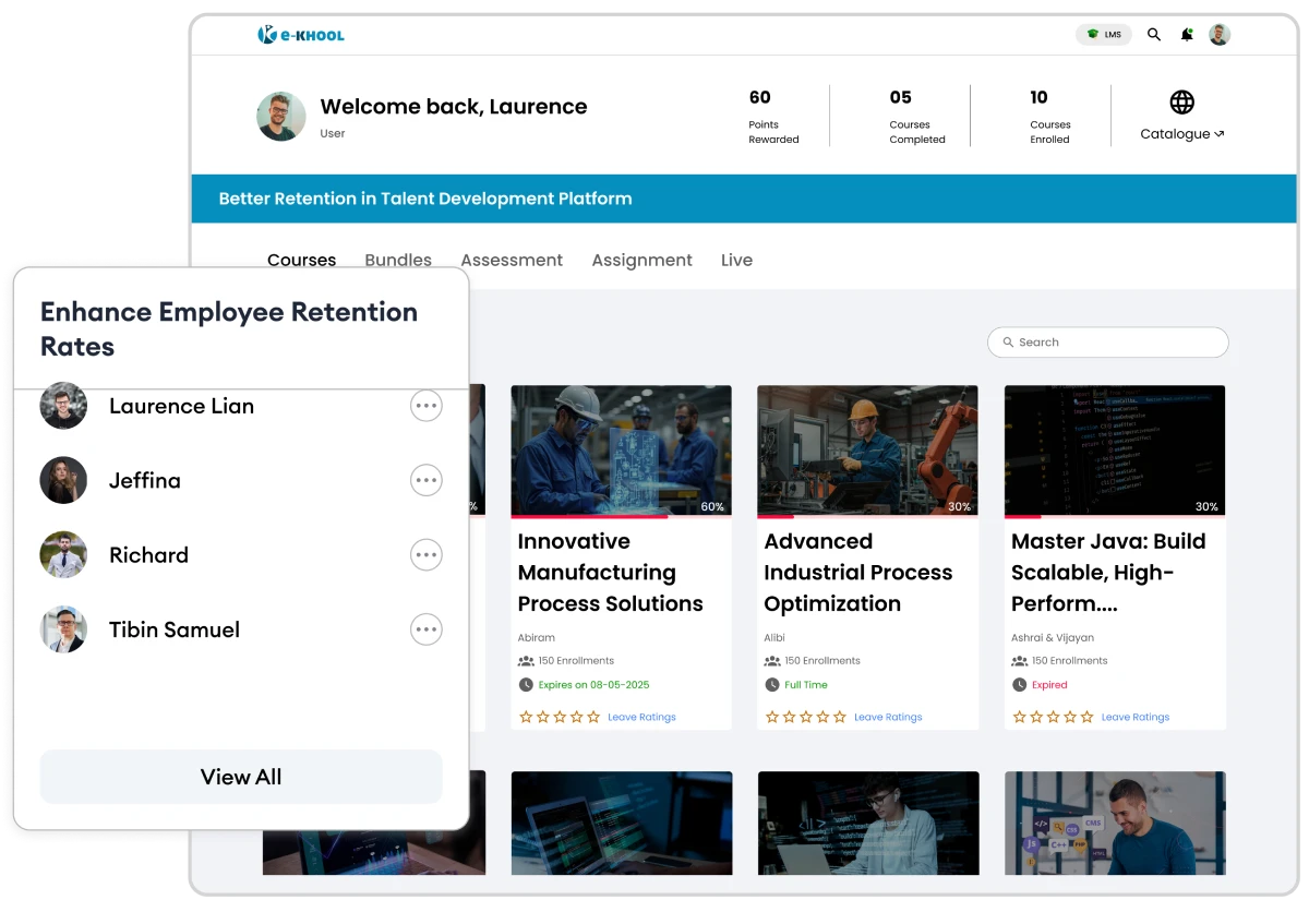 Better Retention in Talent Development Platform