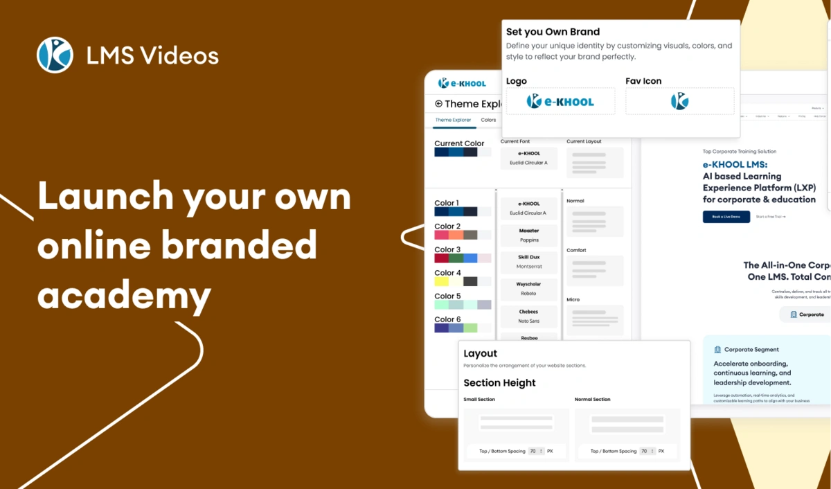 Create your advanced e-Learning World with e-KHOOL LMS