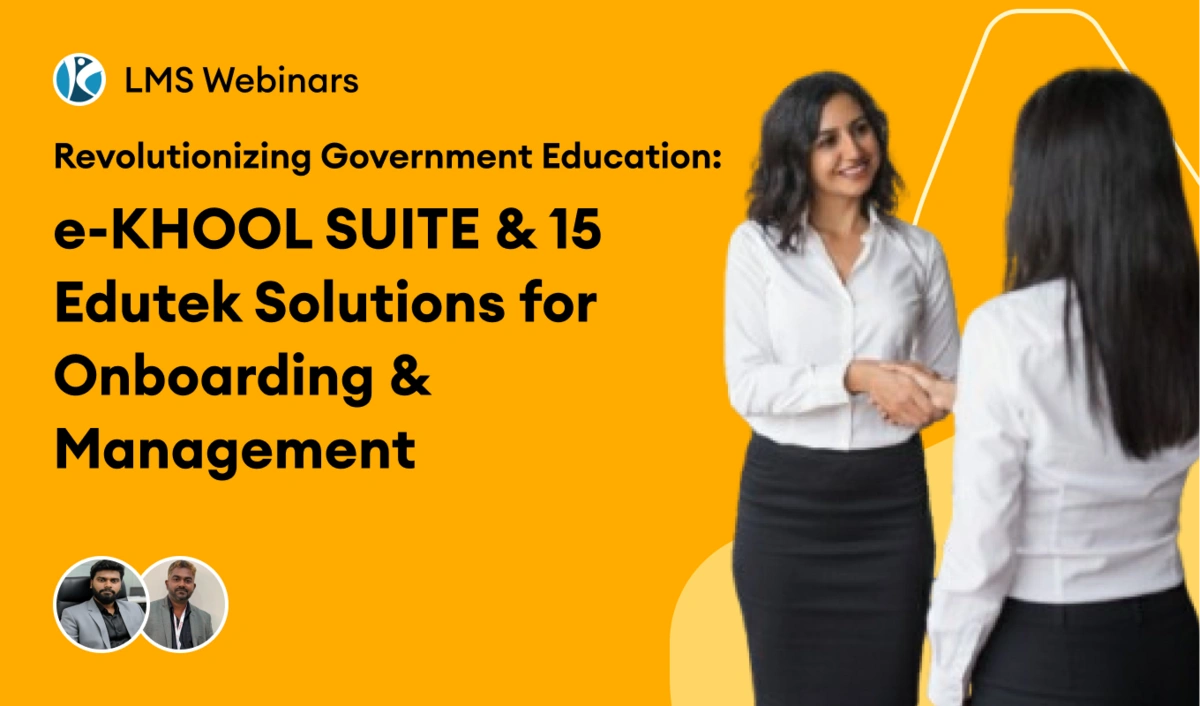 Webinar on creating online certification programs using e-KHOOL LMS