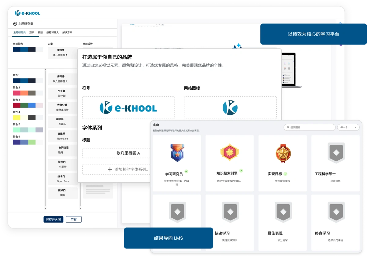 通过数据分析与学习评估，提升培训效果与企业绩效的 LMS。